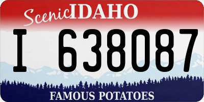 ID license plate I638087