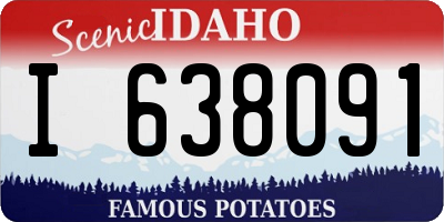 ID license plate I638091