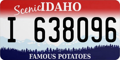 ID license plate I638096