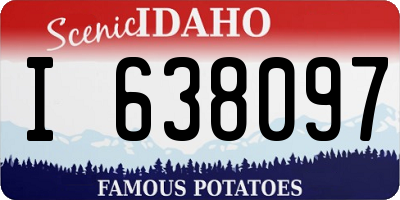 ID license plate I638097