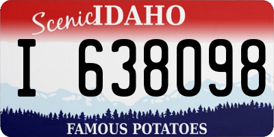 ID license plate I638098