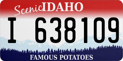 ID license plate I638109