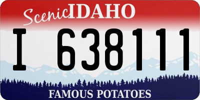ID license plate I638111