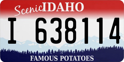 ID license plate I638114