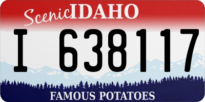 ID license plate I638117