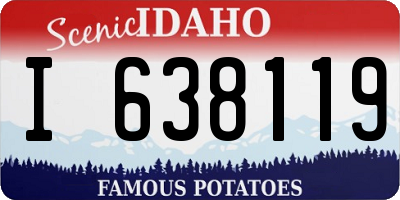 ID license plate I638119