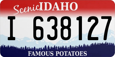 ID license plate I638127