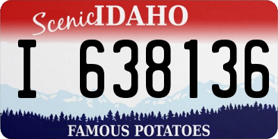 ID license plate I638136