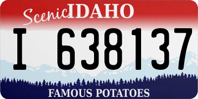 ID license plate I638137