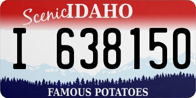 ID license plate I638150