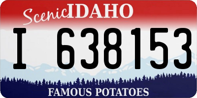 ID license plate I638153