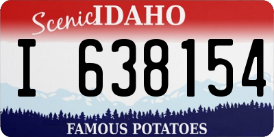 ID license plate I638154