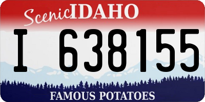 ID license plate I638155