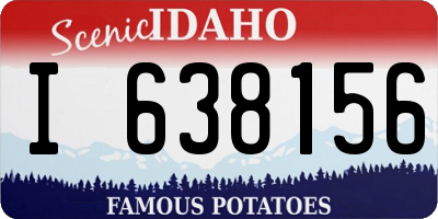 ID license plate I638156