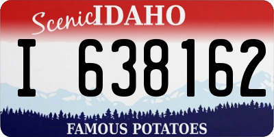 ID license plate I638162