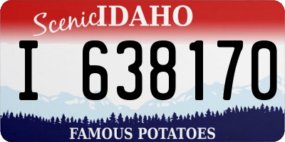 ID license plate I638170