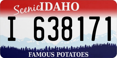 ID license plate I638171
