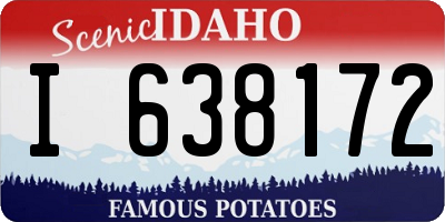 ID license plate I638172