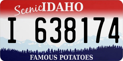 ID license plate I638174