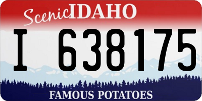 ID license plate I638175