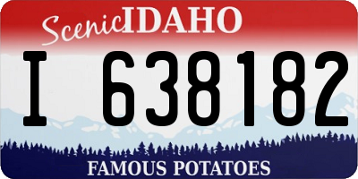 ID license plate I638182