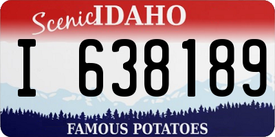 ID license plate I638189