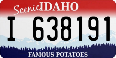 ID license plate I638191