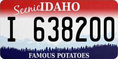 ID license plate I638200