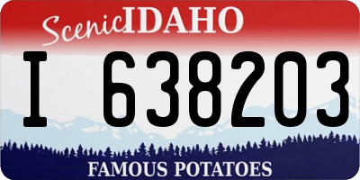 ID license plate I638203