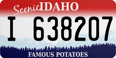 ID license plate I638207