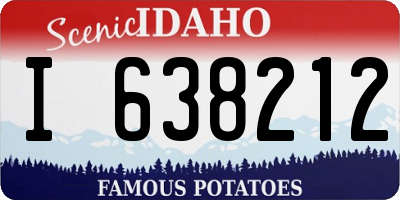 ID license plate I638212