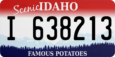 ID license plate I638213
