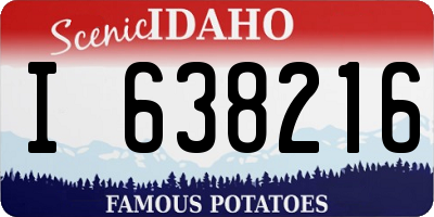ID license plate I638216
