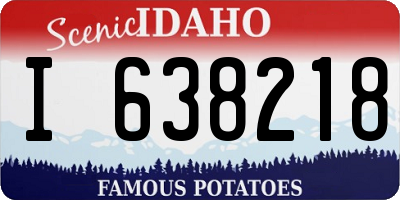 ID license plate I638218