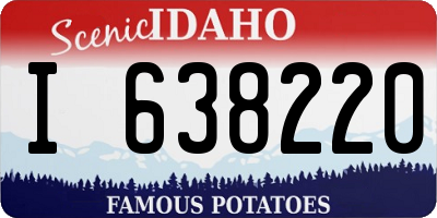 ID license plate I638220