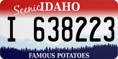 ID license plate I638223