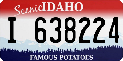 ID license plate I638224