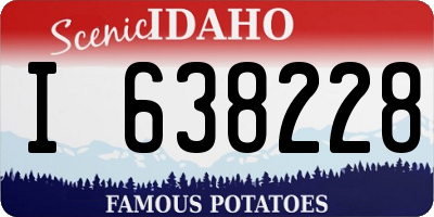 ID license plate I638228