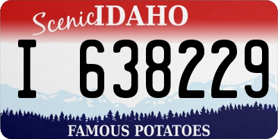 ID license plate I638229