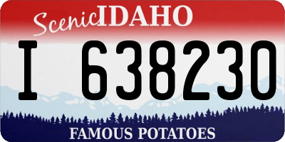 ID license plate I638230