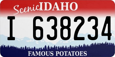 ID license plate I638234