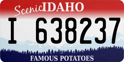 ID license plate I638237