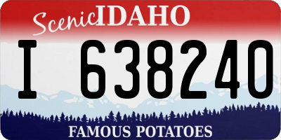 ID license plate I638240