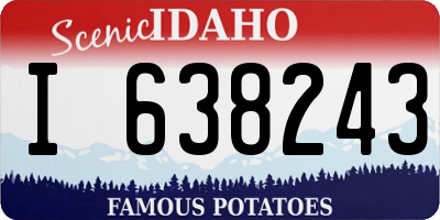 ID license plate I638243