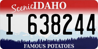 ID license plate I638244