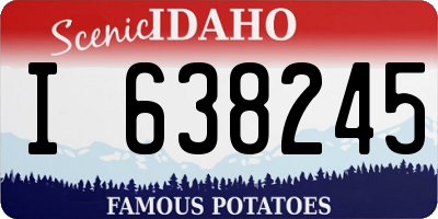 ID license plate I638245