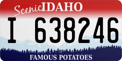 ID license plate I638246