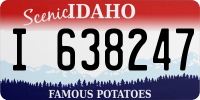 ID license plate I638247