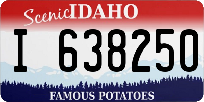 ID license plate I638250