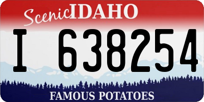 ID license plate I638254